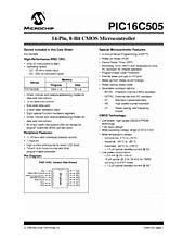 DataSheet PIC16C505 pdf